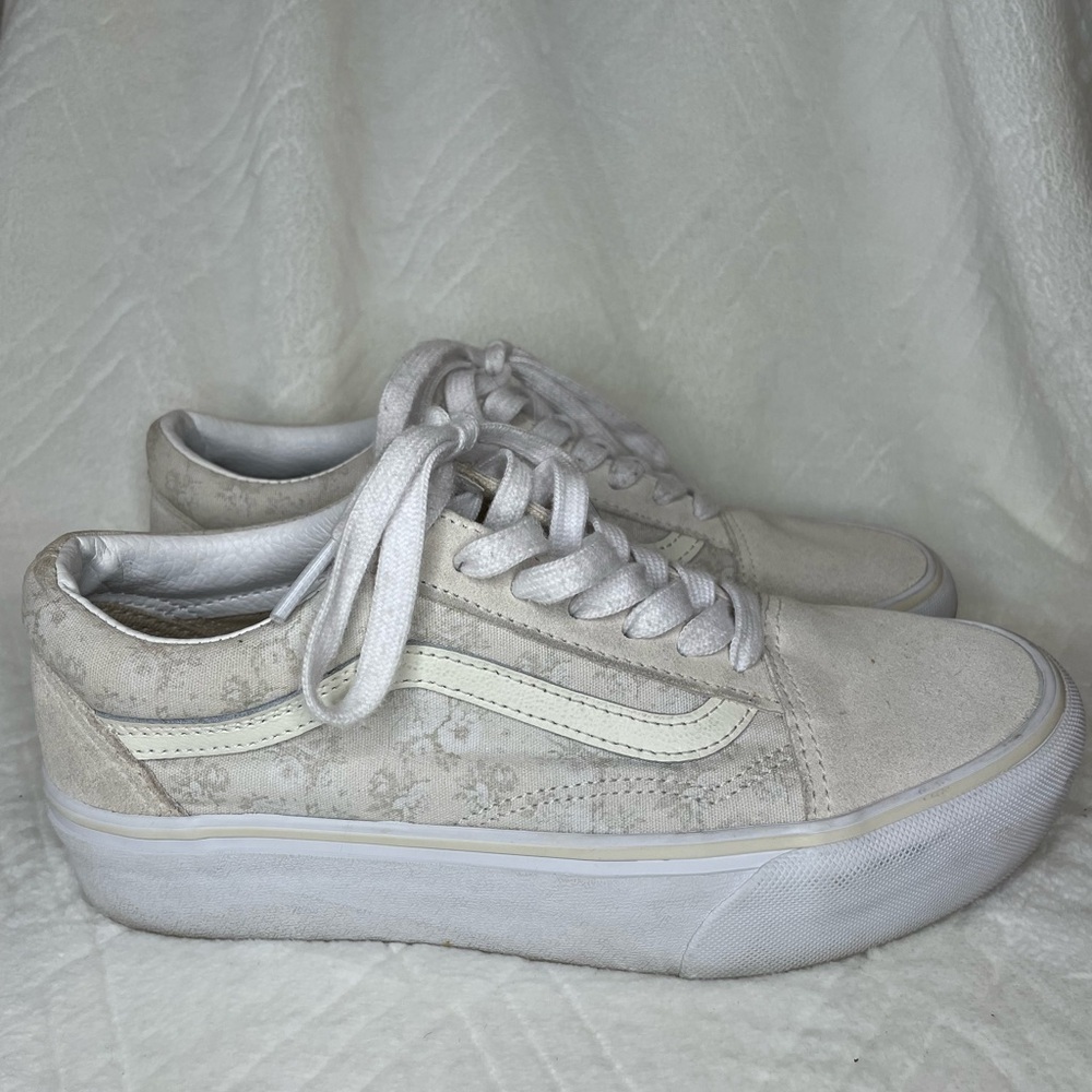 Vans White floral Sneakers - Picture 2 of 8